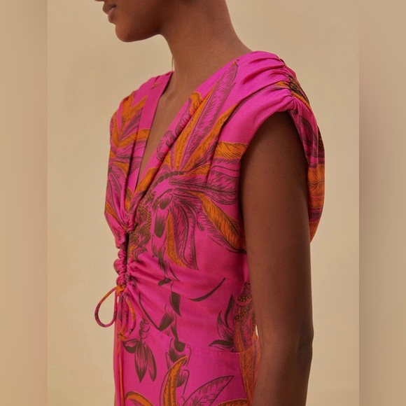 NWT $285 FARM Rio Beach Forest Print Maxi Dress in size Small! - Picture 4 of 9